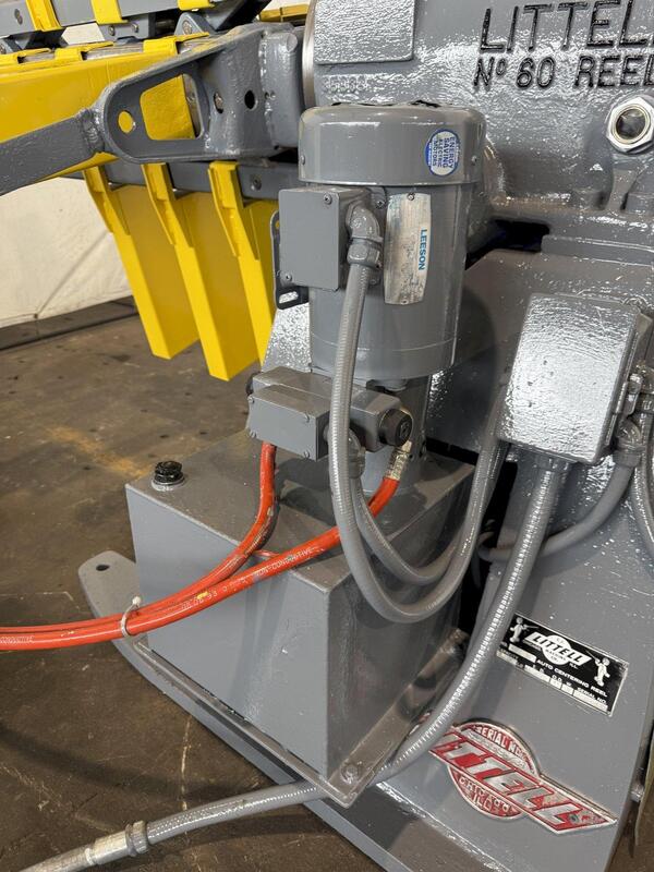 6000 lb. Littell #60-36, powered motorized uncoiler, 36" width, 48" outside dimensions, 16"-20" ID, manual - Image 9