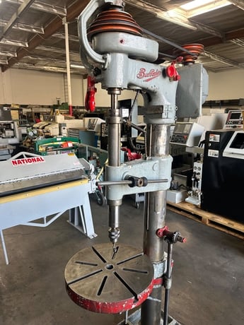 22" Buffalo #22, heavy duty drill press, 1.5" capacity, 65-1350 SPM, 220/440 V., 3-phase, power feed - Image 2
