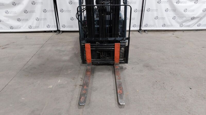 3450 lb. Toyota #8FBE200, battery powered forklift, 48 V., 3 wheel, side shift, serial #15239, 2018 - Image 5