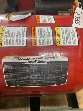15 HP 1765 RPM Baldor, Frame 254TC, OPSB, 230/460 Volts - Image 1