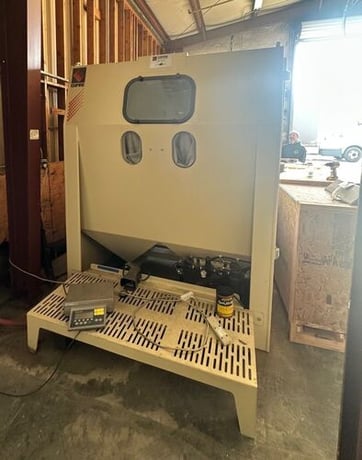 72" x 72" x 62" Empire #Pro-Finish-7272, abrasive air blast cabinet system, 2020 - Image 2