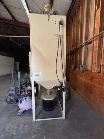 72" x 72" x 62" Empire #Pro-Finish-7272, abrasive air blast cabinet system, 2020 - Image 3