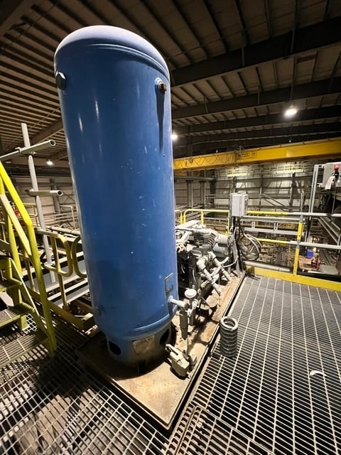 34 cfm, 320 psi, APPL #CP18-1112, air compressor for primary gravity concentrators, 575 V. - Image 8