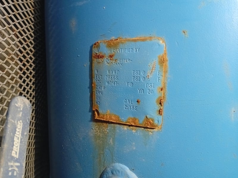 34 cfm, 320 psi, APPL #CP18-1112, air compressor for primary gravity concentrators, 575 V. - Image 9