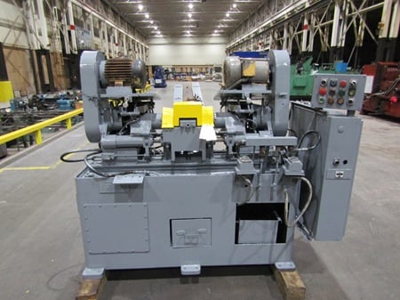 Economy #FH40-10, double end chamfering machine, magazine type feeder, serial #8109 - Image 1