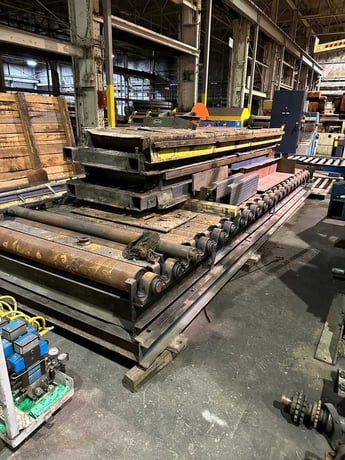Conveyor for Cut-To-Length line Line, 60" x 6.5" roll face, 2.5" shaft - Image 2