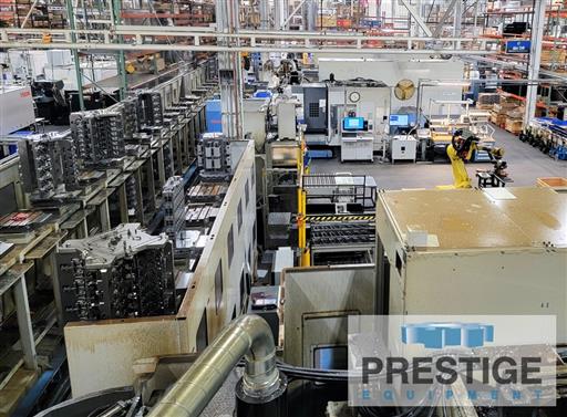 Mazak #FH-6000, 3-Machine CNC Horizontal FMS w/Palletech System, 31.5" X, 31.5" Y, 34.7" Z, (76) 19.7" x - Image 1