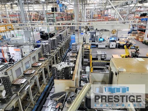 Mazak #FH-6000, 3-Machine CNC Horizontal FMS w/Palletech System, 31.5" X, 31.5" Y, 34.7" Z, (76) 19.7" x - Image 2