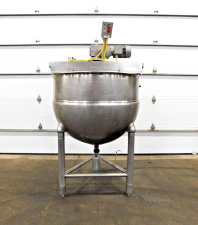 200 gallon Groen, Stainless jacketed mixing kettle, 2 HP, 230/460 V. - Image 1
