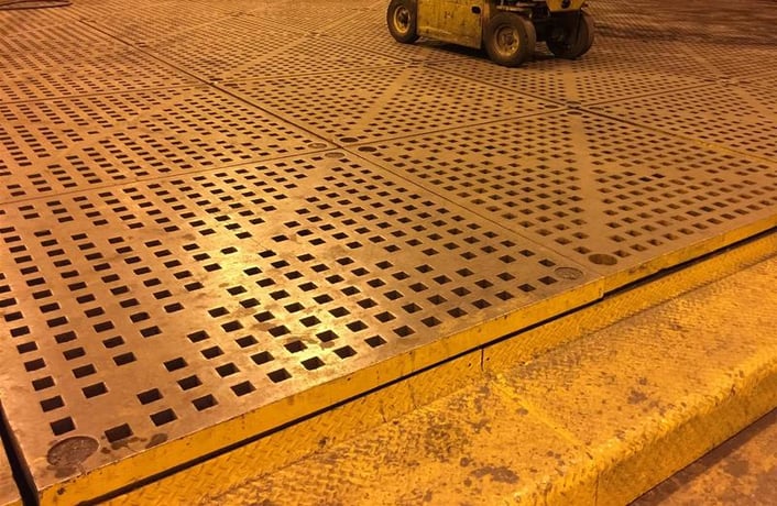 5' x 5' x 6" Acorn, thick welding tables platen floor section, (84 available) - Image 2