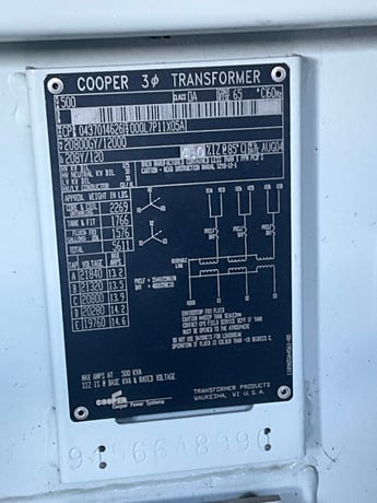 500 KVA 20800GY/12000 Primary, 208Y/120 Secondary, 3 phase, Padmount Transformer - Image 1