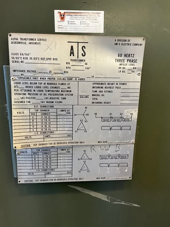 1000 KVA 12470Y/7200 Primary, 480 Delta Secondary, 3 phase, Padmount Transformer - Image 1