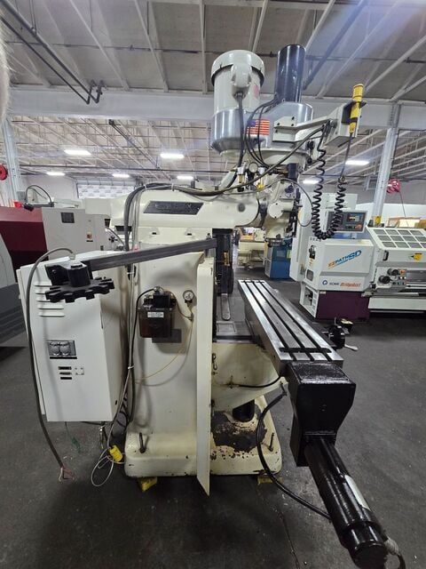 Bridgeport #EZ-Trak-SX, vertical mill, 9" x48"tbl., 2 HP, 33.5"X, 12" Y, 5" Z, 60-4200 RPM, Kurt power draw - Image 2
