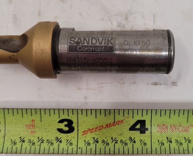 Sandvik R411.5-10552D P20 - 10.5mm Indexable Drill - Image 2