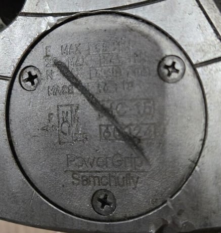 15" Samchully #HC-15, power grip CNC lathe 3-jaw chuck - Image 5