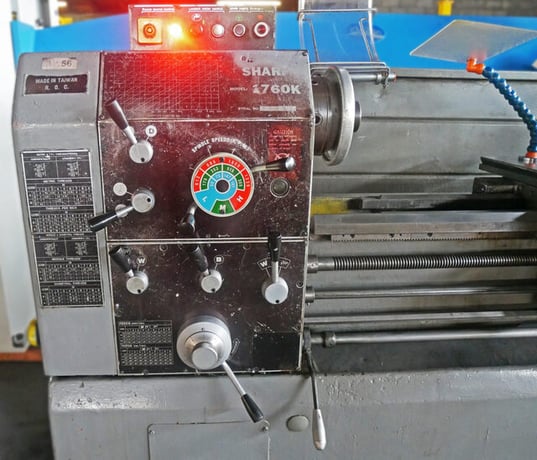 17"/26" x 60" Sharp #1760K, Gap Bed Lathe, 11" swing over cross slide, 2" spindle bore, 50-1800 RPM, D1-6 - Image 9