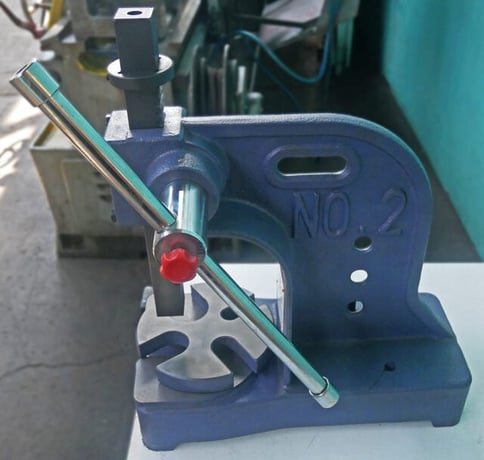 2 Ton, Palmgren #2-TON, Arbor Press, 1-1/4" ram, 1/2" ram hole diameter, 6-5/8" anvil diameter, 19:1 lever, 5 - Image 6