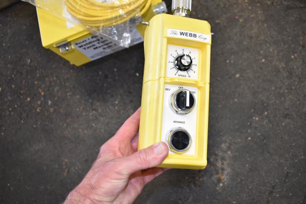 3 Ton, Webb #T6, turning roll, 6000 lb., variable speed, hand pendant - Image 2