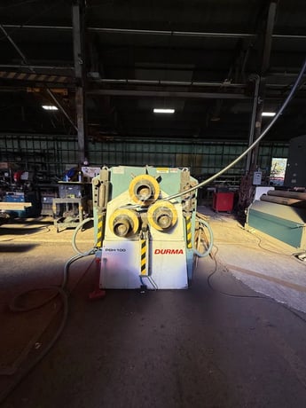 4" x 4" x .5" Durma #PBH-100, profile angle bending roll, hydraulic, 3 motorized rollers, 2017 - Image 5