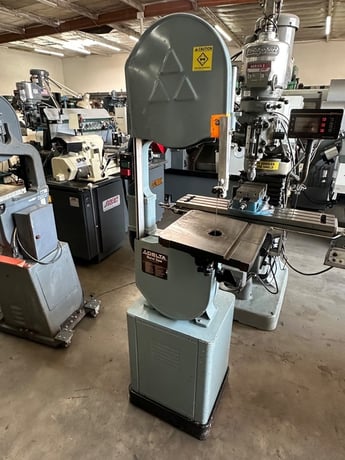 14" Delta #52-963, Vertical Band Saw, 14" x 14" table, tilting, 1 HP, 115/230 V. - Image 1