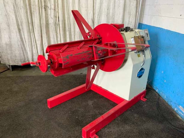 6000 lb. Coe Press Equipment #CPR-6030, motorized coil reel, 30" width, 60" outside dimensions, 16"-20" ID, 3 - Image 1