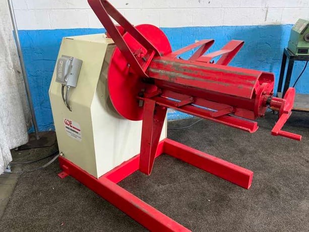 6000 lb. Coe Press Equipment #CPR-6030, motorized coil reel, 30" width, 60" outside dimensions, 16"-20" ID, 3 - Image 3