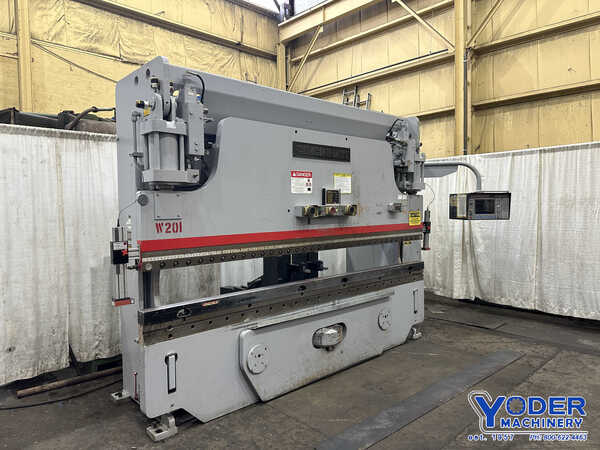 90 Ton, Cincinnati #90AFx10, CNC hydraulic press brake, 12' overall, 126" between housing, 10" stroke, 1990 - Image 1