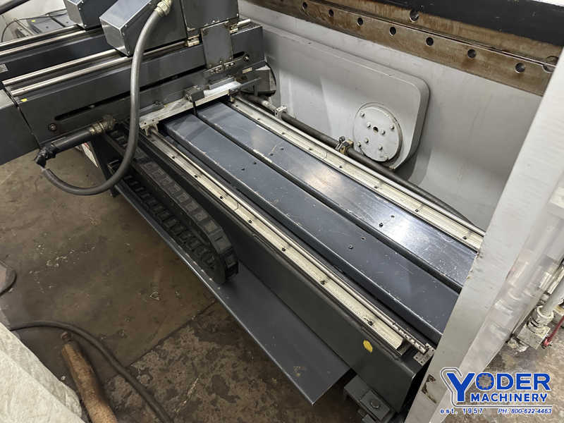 90 Ton, Cincinnati #90AFx10, CNC hydraulic press brake, 12' overall, 126" between housing, 10" stroke, 1990 - Image 6