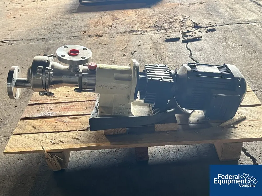 1.5" Mouvex #2PSLC1-2-3, Eccentric Disc Pump, Trans316Ti, 2 HP, 230/460 V., Stainless Steel - Image 4