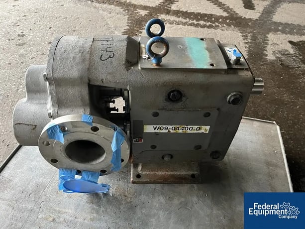Waukesha #5070, Rotary Lobe Pump Head, Stainless Steel, 4" in/out, 2004 - Image 4