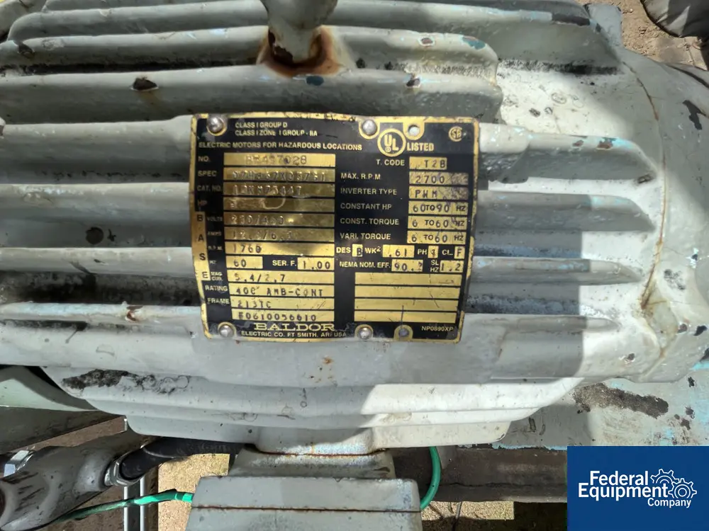 Waukesha #5070, Rotary Lobe Pump, Stainless Steel, 4" in/out, 15 HP explosion proof - Image 4