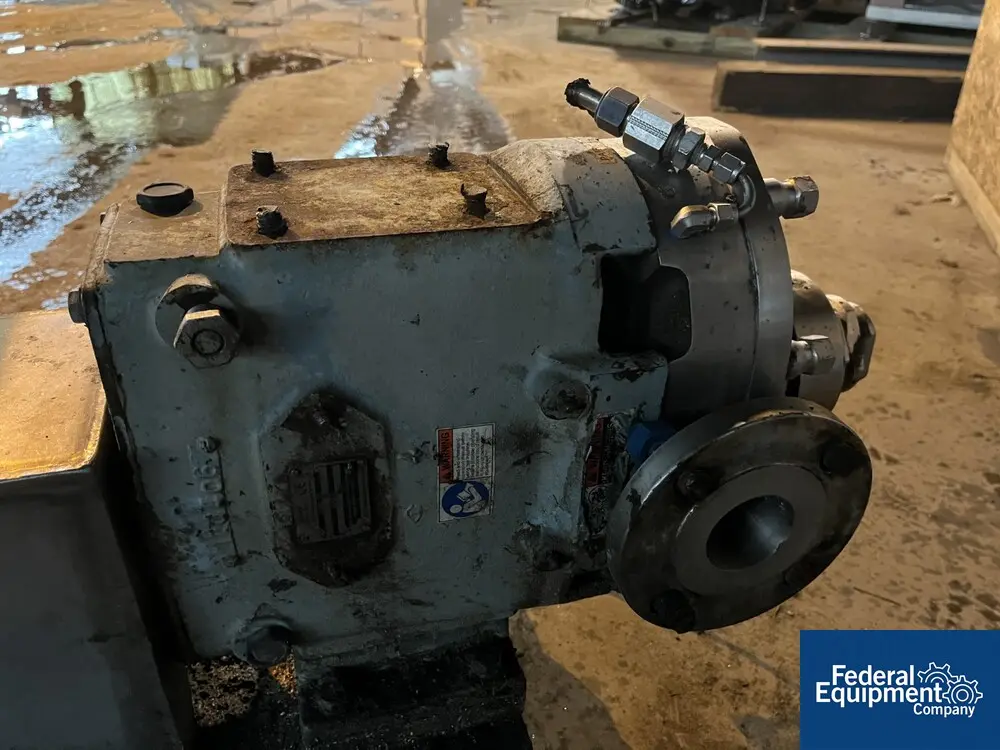 Waukesha #5070, Rotary Lobe Pump, Stainless Steel, 4" in/out, 15 HP explosion proof - Image 7
