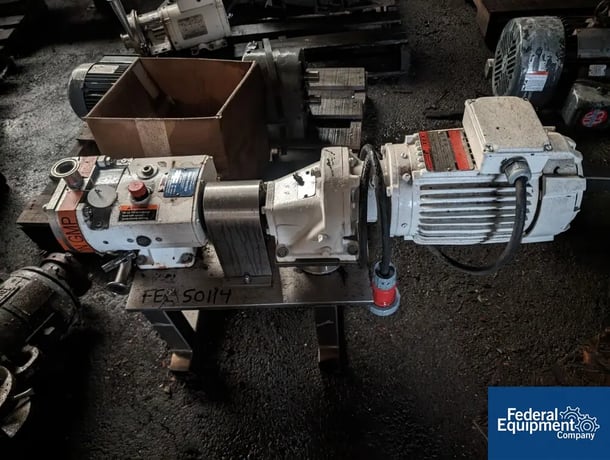 Alfa Laval #SRU-2, Flow rotary lobe pump, 1" in/out, 1.5" tri clover clamp, 3.38 gal/rev, on base, 2 Hp - Image 4