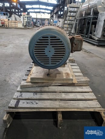 150 psi, Lobeline #AR60-4, Rotary Lobe Pump, Stainless Steel, 350 RPM, 25 HP, on base, 230/460 V., xp motor - Image 4