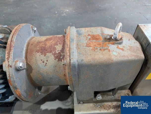 150 psi, Lobeline #AR60-4, Rotary Lobe Pump, Stainless Steel, 350 RPM, 25 HP, on base, 230/460 V., xp motor - Image 8
