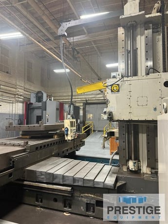5" Giddings & Lewis #PC-50, CNC Horizontal Boring Mill, Table Type, 120" X, 72" Y, 36" Z, 70" width Travel - Image 3