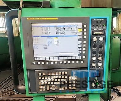 Hankook #VTB-4555E, CNC Vertical Boring Mill, 177.2" Table diameter, 216.5" Swing, 157.5" Turning height - Image 2