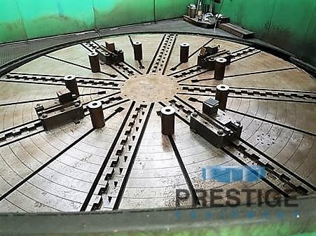 Hankook #VTB-4555E, CNC Vertical Boring Mill, 177.2" Table diameter, 216.5" Swing, 157.5" Turning height - Image 3