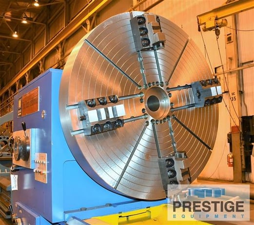 56.7" x 315" Tru-Turn #1440/8M, Lathe, 43.3" width Guide Way, 5.11" Bore, 49.2" diameter Face Plate, 40 HP - Image 2