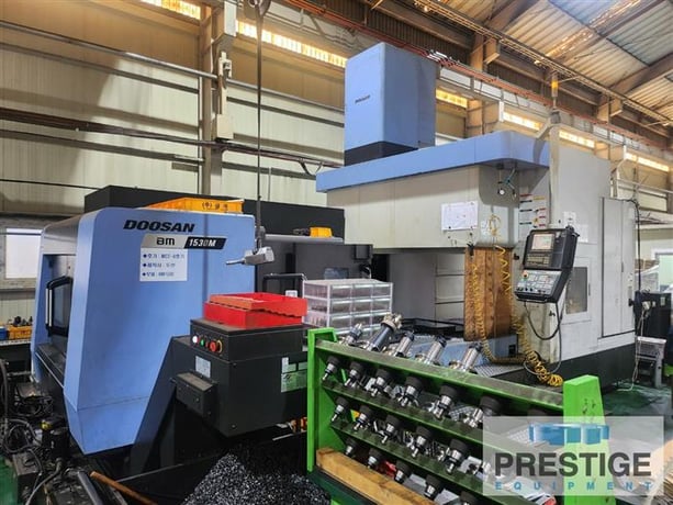 Daewoo Doosan #BM-1530M, CNC Bridge Type Vertical Machining Center, 118.1" X Travel, 59" Y Travel, 31.5" Z - Image 1