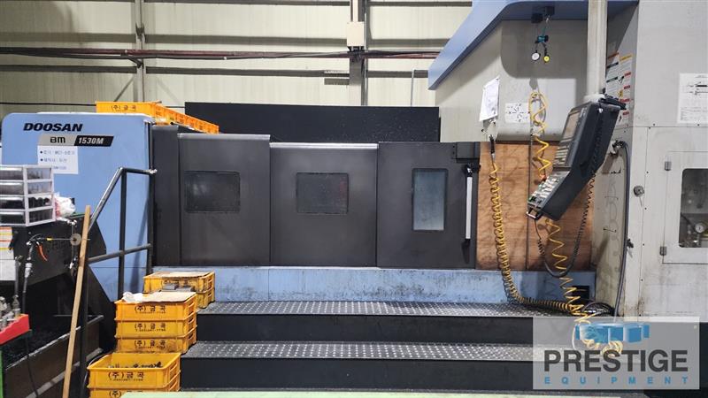 Daewoo Doosan #BM-1530M, CNC Bridge Type Vertical Machining Center, 118.1" X Travel, 59" Y Travel, 31.5" Z - Image 3
