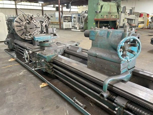 42" x 240" LeBlond, hollow spindle engine lathe, 12" thru hole, 4-jaw 36" chuck, 3-jaw 24" chuck, 20 HP - Image 7