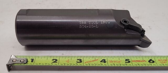 T & A Tool #504-25-L, boring bar, 6" OAL - Image 1