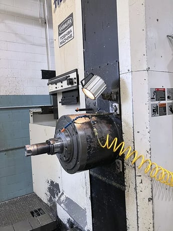 4.33" Toshiba #BTD-110-R16, horizontal boring mill table type, 38 automatic tool changer, 78.8"X, 59.1"Y, 57" - Image 6