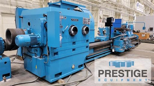 63" x 236" Poreba #TCG-160/6M, lathe, independent 4-jaw 51" chuck, AccuRite Trunvision digital read out - Image 3