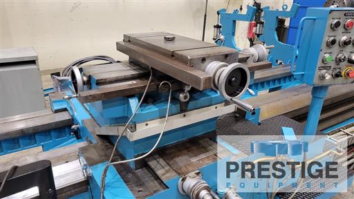 63" x 236" Poreba #TCG-160/6M, lathe, independent 4-jaw 51" chuck, AccuRite Trunvision digital read out - Image 6