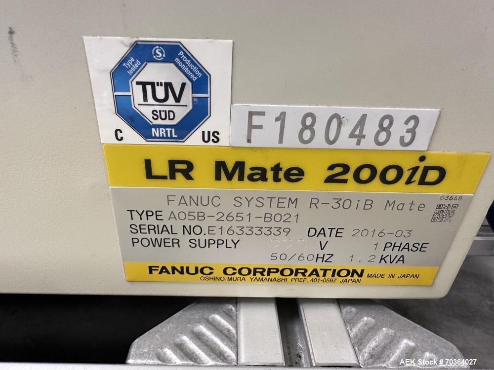 Alloyd #4SC6X9, Blister Sealing System, 4 station rotary, Fanuc LR-MATE-200iB Robot Feeder, CTM Labeler, 2009 - Image 4