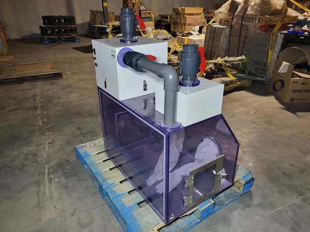 Semi-custom laboratory glove box, certified to: IEST-RP-CC-006.3, new surplus - Image 8
