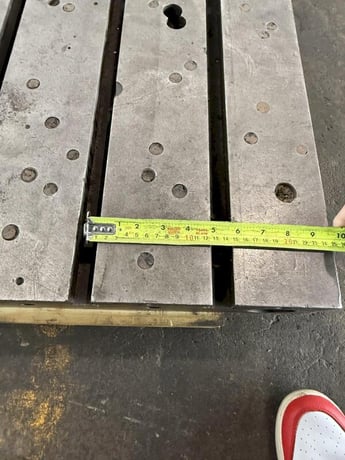 36" L x 29-1/2" width Devlieg, bolster plates, 5.5" centers, 5 t-slots - Image 6