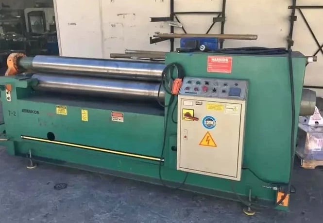 60" x 1/4" Americor / Lemas #LH-200/5, hydraulic plate roll, 7.87" diameter roll, 2007 - Image 1